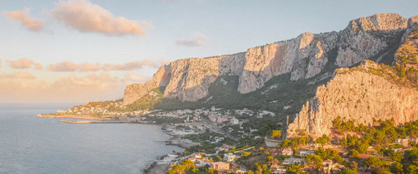 The cliffs of Mondello near Palermo in Sicily, Italy