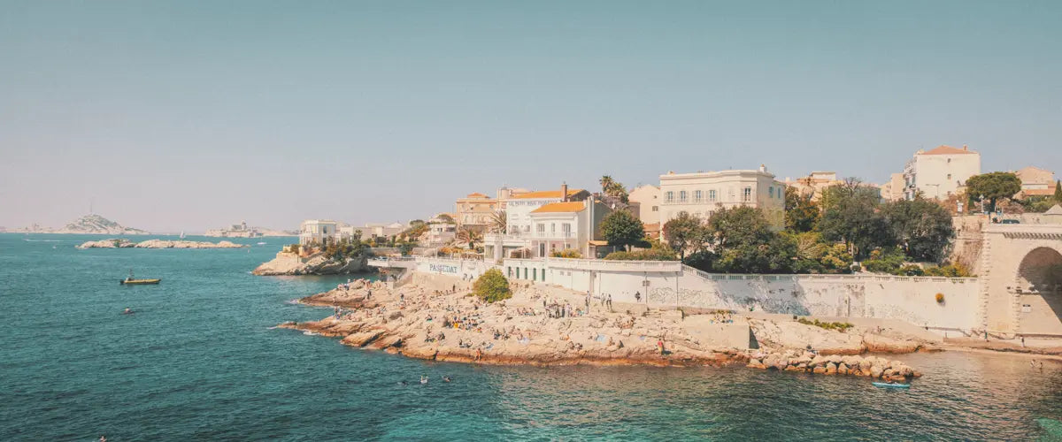 A waterfront in Marseille, France