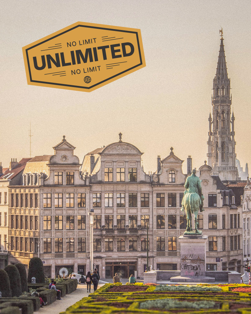Buy a travel eSIM for Belgium with unlimited data