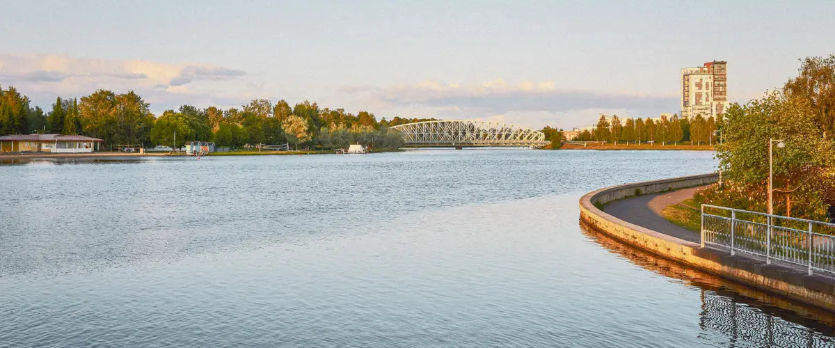 The Oulujoki River in Oulu, Finland