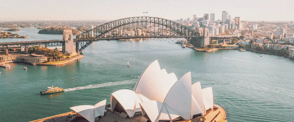 A view of Sydney Harbour Bridge and Sydney Opera House, Australia
