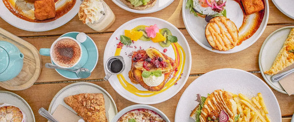 A platter of food served in a New Zealand cafe