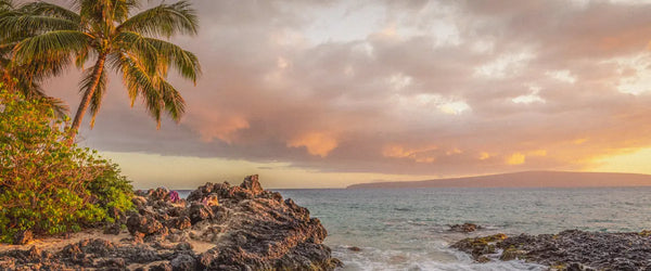 Sunset at Makena Cove in Maui, Hawaii, USA
