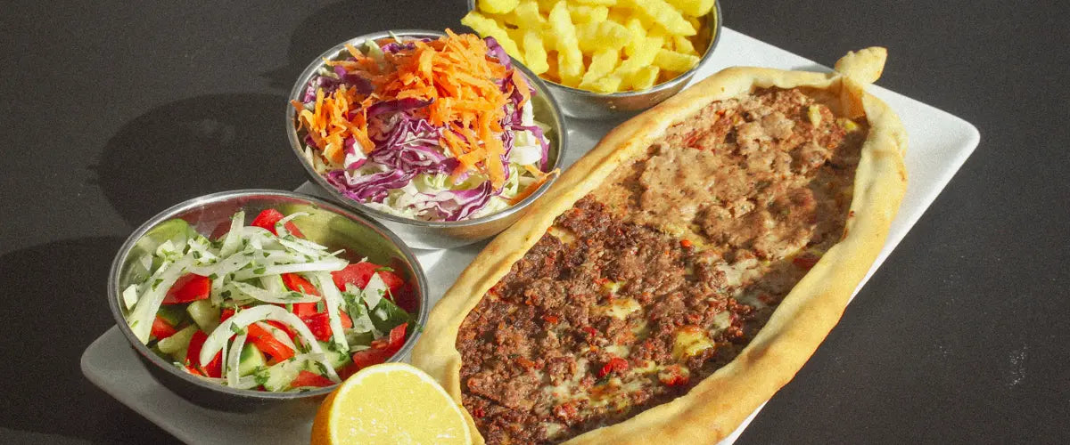 A platter of Turkish food