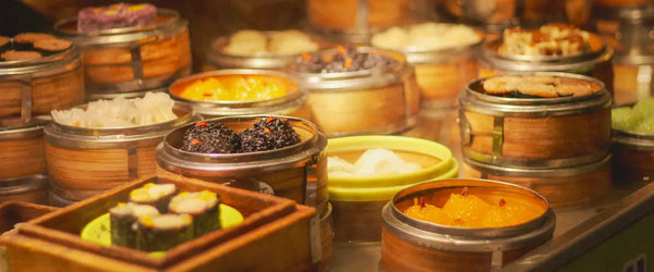 Dumplings served in Shanghai, China