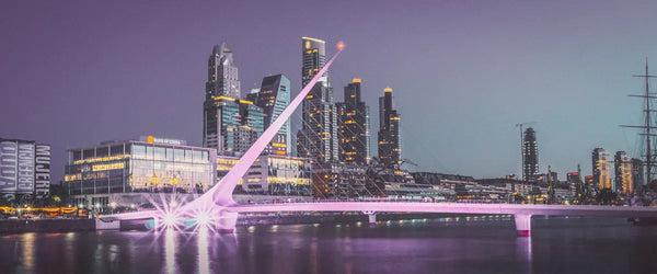 The Puente de la Mujer in Buenos Aires, Argentina