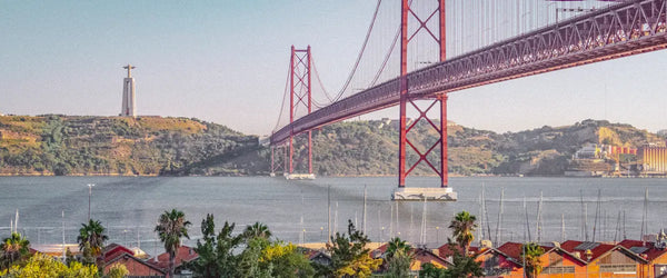 25 de Abril Bridge in Lisbon, Portugal