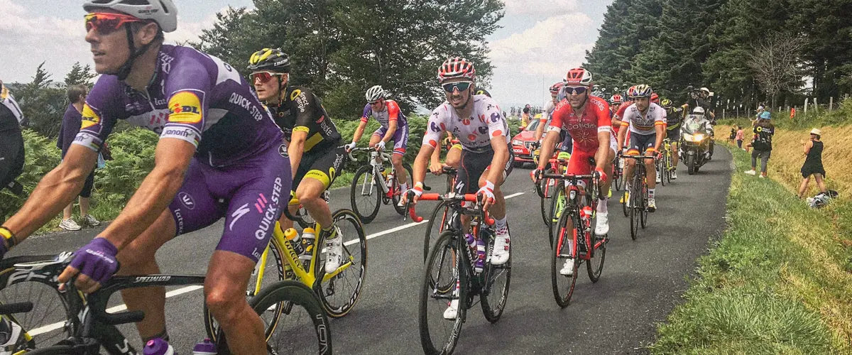 Cyclists taking part in the Tour de France