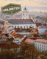 Lithuania landscape showing iconic local scene, promoting eSIM unlimited data for travellers