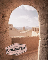 Oman landscape showing iconic local scene, promoting eSIM unlimited data for travellers